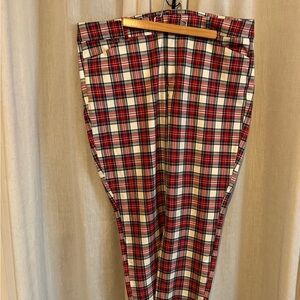 Old Navy Pixie pants Holiday plaid tartan 16
